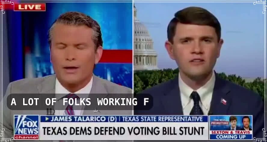 Texas Democrat destroyed live on TV. 