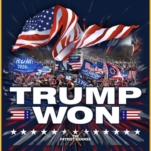 MAGA 1A 2A Trump Won God is with us Jesus saves us