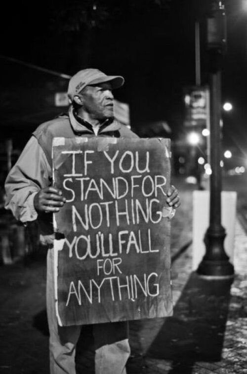 Repost if you stand for something!