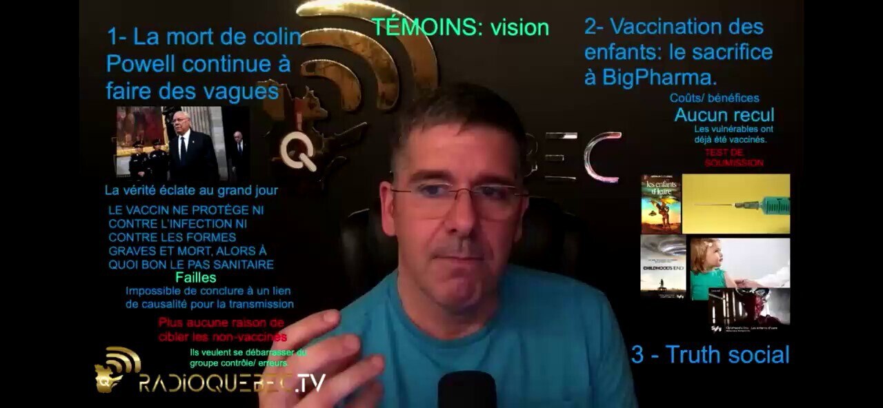 En même temps que les compagnies pharmaceutiques arrive avec leur produit pour les 5 à 11 ans… il y ...