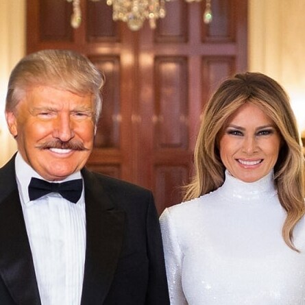 a small person and a big Patriot