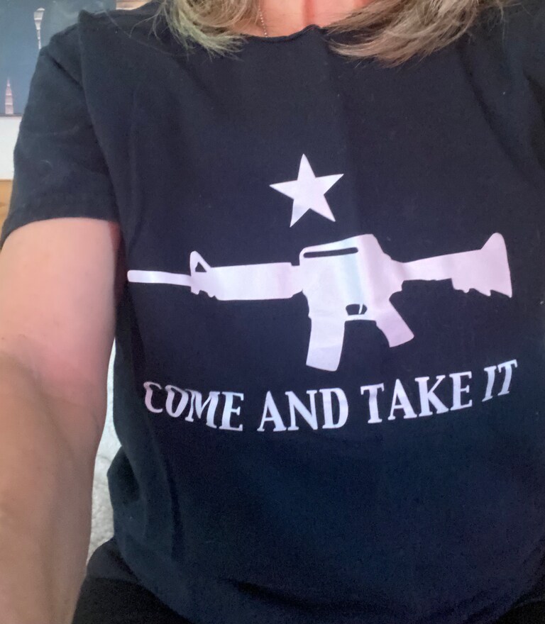 I wore this on my commercial flight today, 
Pew pew pew