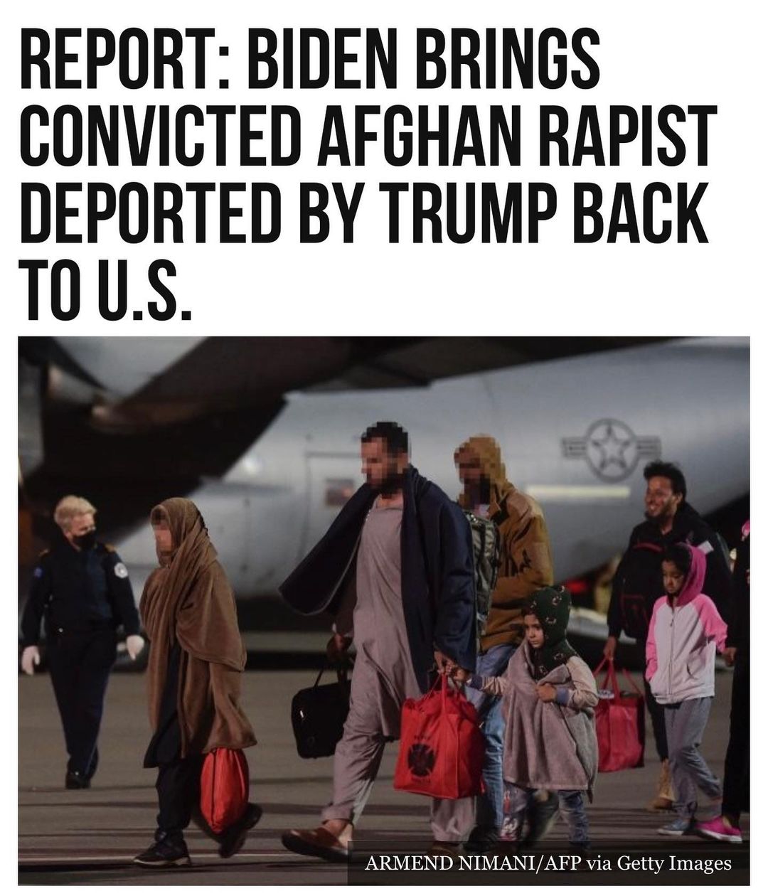 A convicted Afghan rapist deported by former President Donald Trump’s administration was reportedly ...