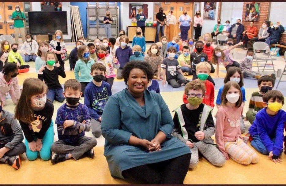 Our children deserve so much better than hypocritical Democrats, with severe comorbidities, playing the #RulesForTheeGame.

While adults go mask free to concerts, sporting events, work, and restaurants, many of our nations kids are forced to wear masks.

Shameful Stacey Abrams