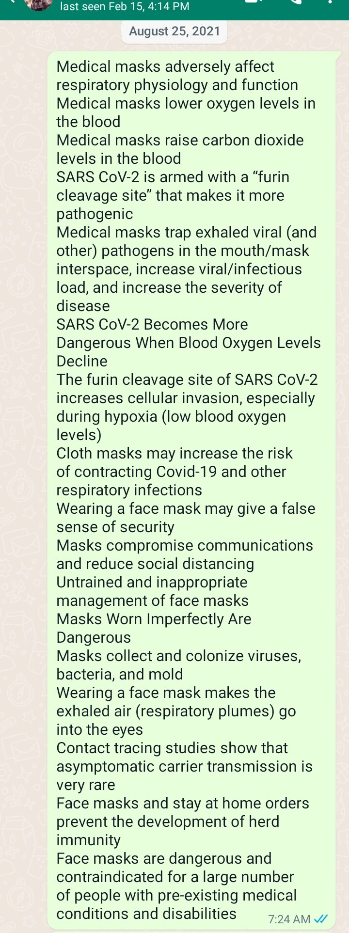 This is what I gave my child to show any teacher pressuring her to wear a mask last year. Kids stood...