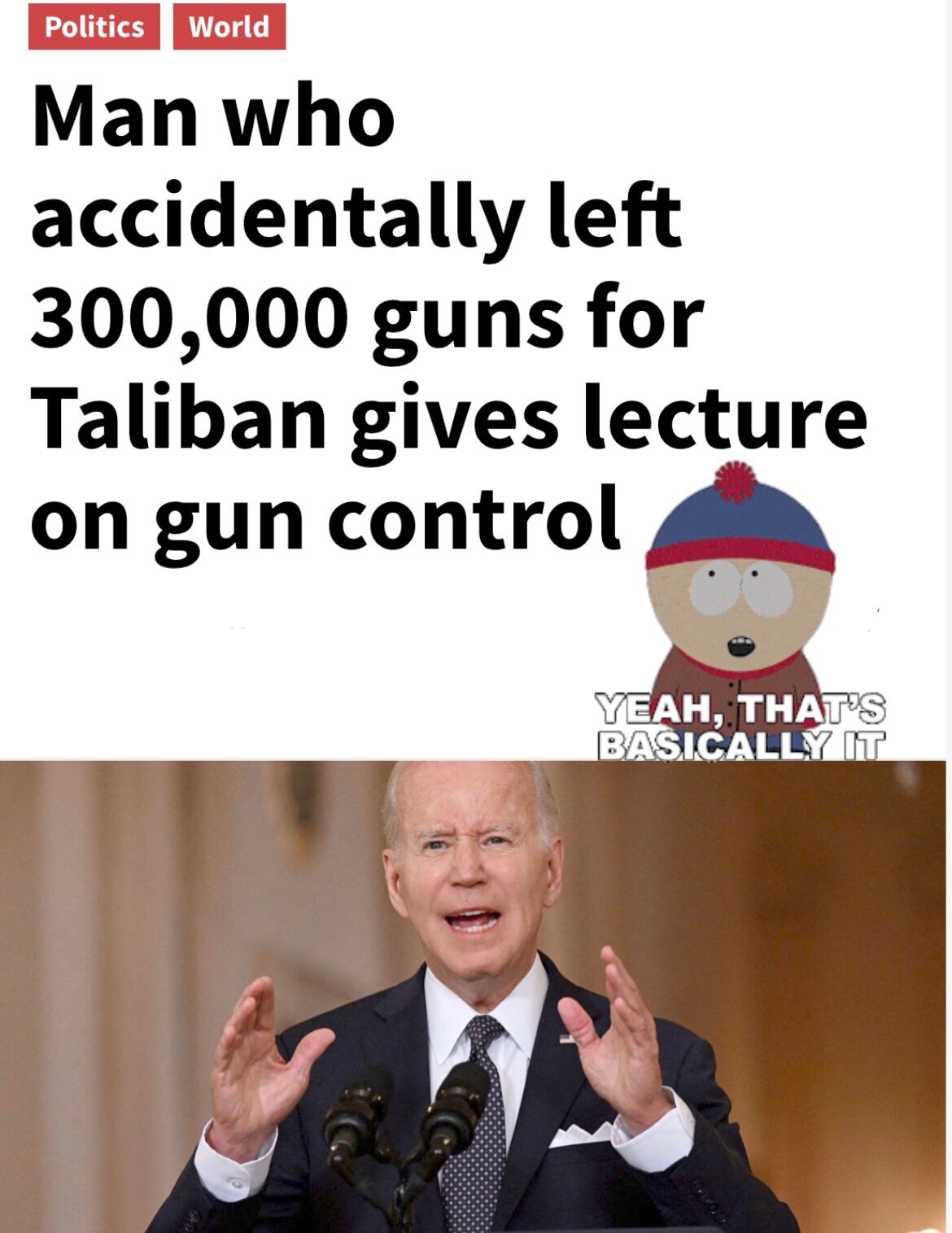 This is why you can’t take sleepy Joe seriously 