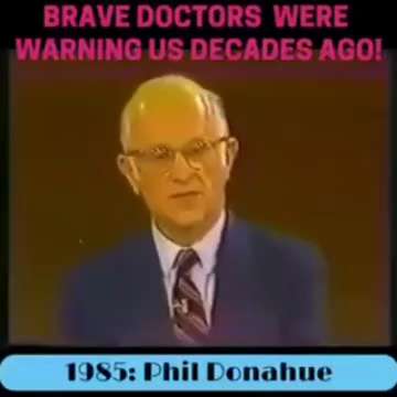  1985  #PhilDonahue #Vaccine Discussion