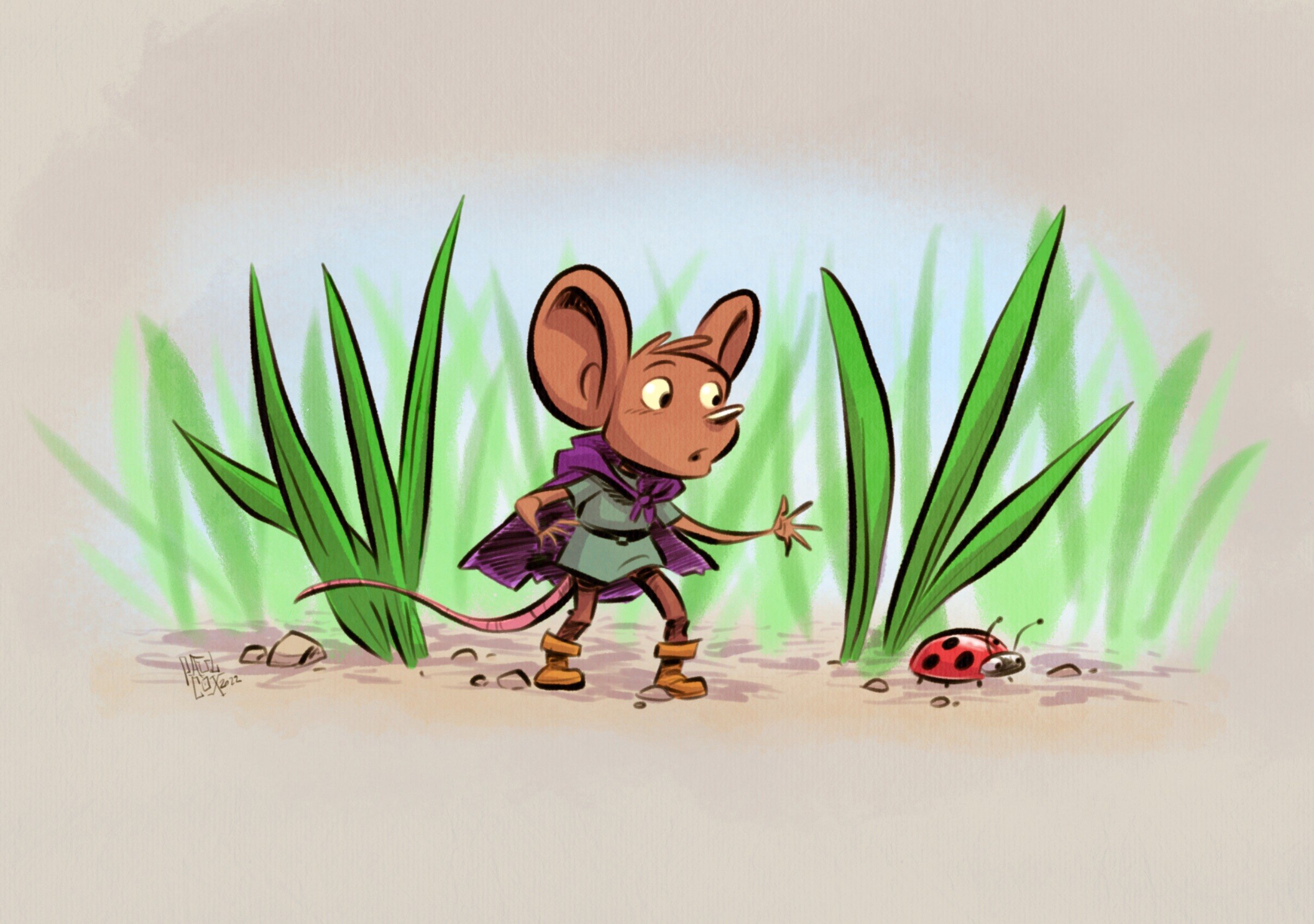 Timid medieval mouse.
Drawn in Procreate on iPad.

#illustration #drawing #sketch #characterdesign #...