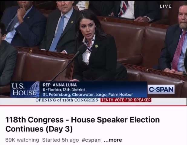 Wow - Freshman Florida Congresswoman @realannapaulina, one of the courageous 20 defying the RINO est...