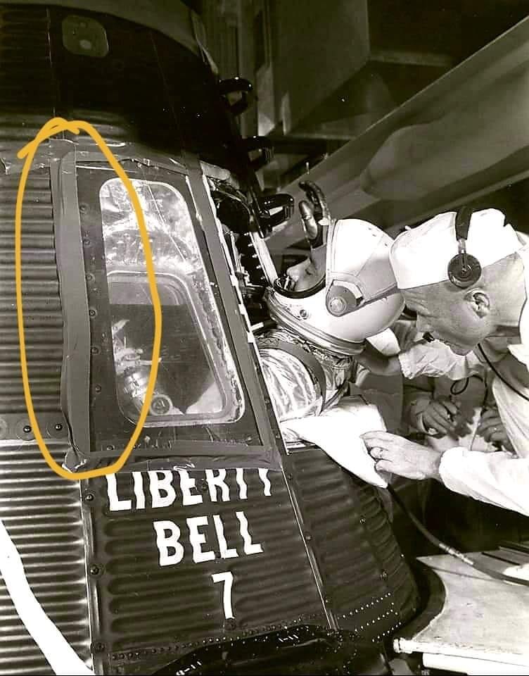 That was some taxpayer's millions of dollar space proven grade duct tape what you find at Home Depot...