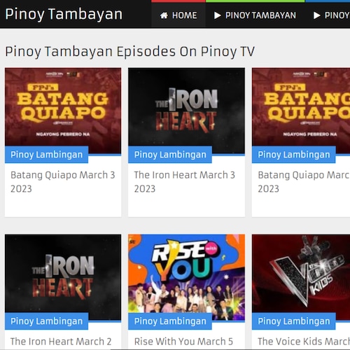 Watch Your Favourite Pinoy Tambayan Lambingan Shows Online Pinoy Teleserye Replay and Pinoy Channel Official Website Watch and Download for Free.