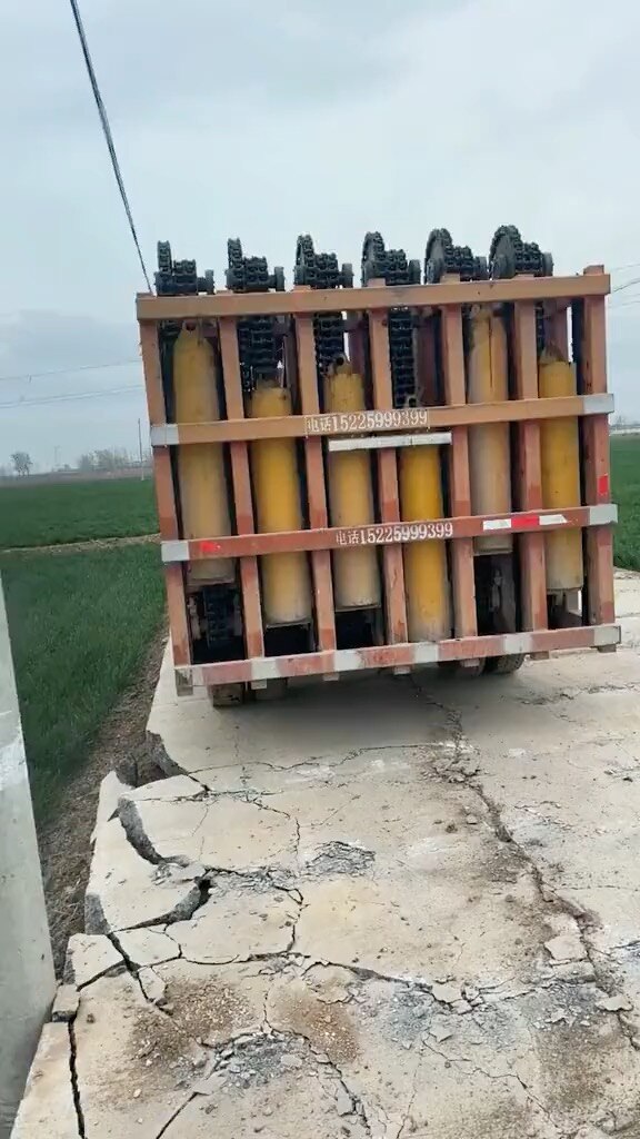 That's one way to dig up a road.