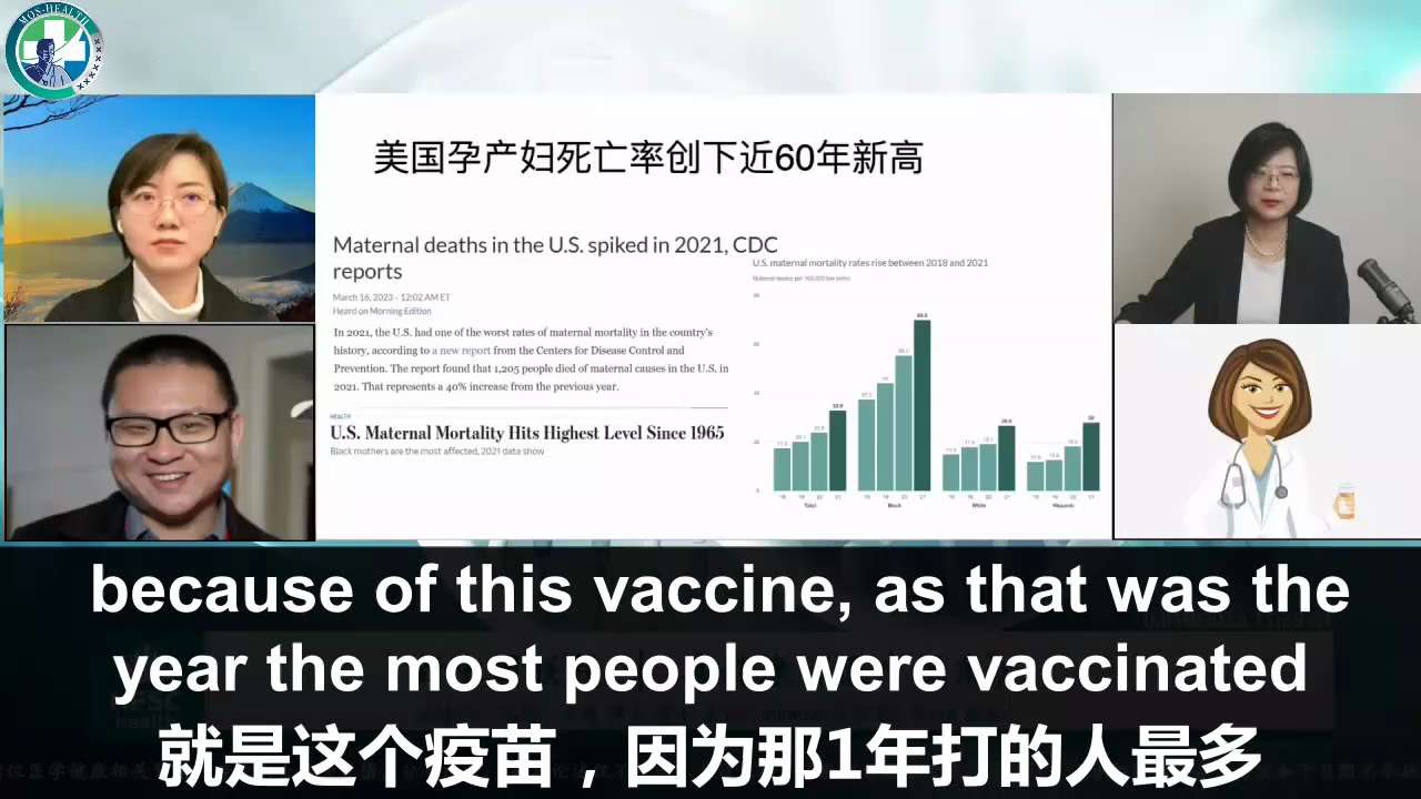 喜健康 医疗视角
嘉宾：SummerQ医生

疫苗对孕妇的影响超乎想象，导致人类的下一代…

如果喜欢，记得关注和评论哦👍

#孕妇 #流产
#疫苗