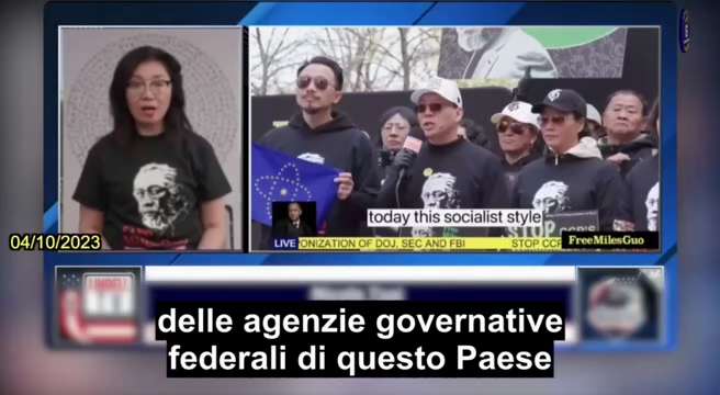【IT】10/04/2023 Nicole di NFSC: Circa 500 combattenti cinesi amanti della libertà si sono riuniti sabato per lottare per la libertà del signor Miles Guo, proprio di fronte alla casa di Miles allo Sherry Netherlands. Il signor Miles Guo aiuta l'America a rivendicare l'indipendenza dalle agenzie governative federali statunitensi armate dal PCC. Ma come bersaglio della caccia alle streghe politica e dell'accusa, sta passando i suoi giorni dietro il bancone. Nessuno è al sicuro quando il PCC controlla lo stato di diritto e il sistema giudiziario di questo Paese. 
#GTranslators_2