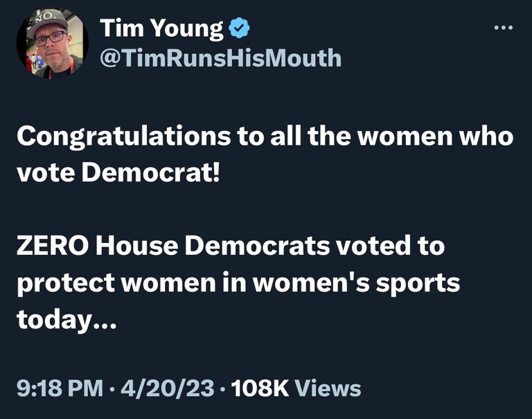 Point your finger and cast blame on Conservatives all you want, but the facts are clear & apparent. Democrats are the Party of misogynist.
#TruthToLight