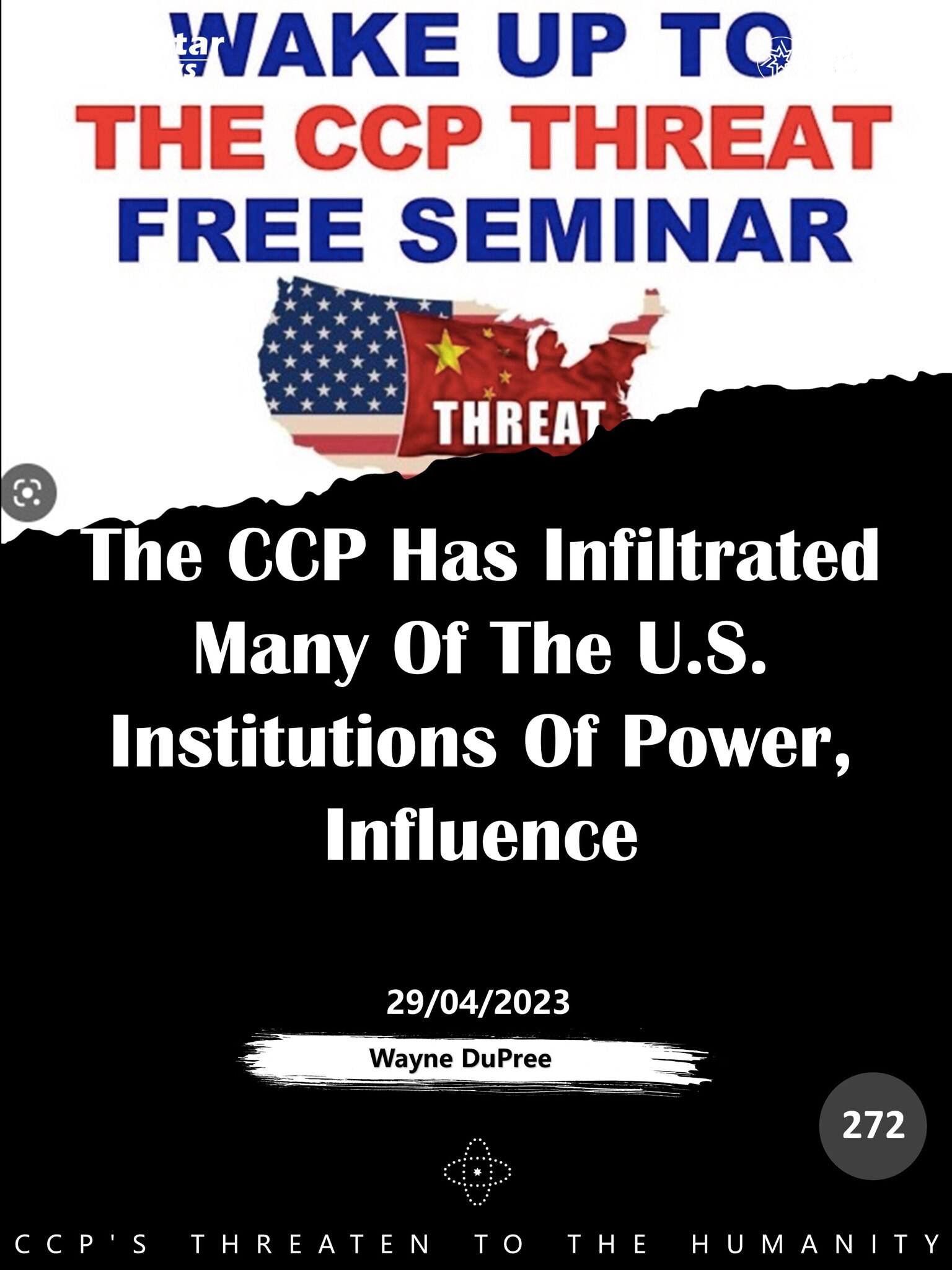 Wayne DuPree
The CCP Has Infiltrated Many Of The U.S. Institutions Of Power, Influence
#MEGA #UK #US...