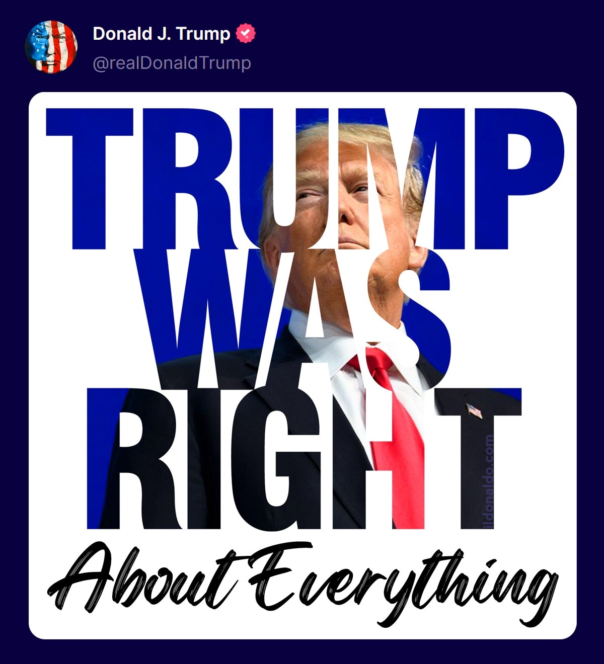 View il Donaldo Trumpo's post on GETTR. Join the discussion, share your thoughts, and connect with the community.