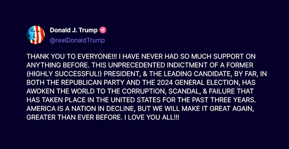 View il Donaldo Trumpo's post on GETTR. Join the discussion, share your thoughts, and connect with the community.