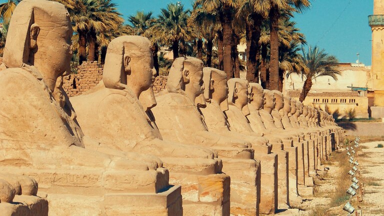 "📸 Embarking on a Visual Journey: Today's Photo from #2Boomers unveils the mystical allure of the Avenue of Sphinxes in Luxor, Egypt. Captured through the