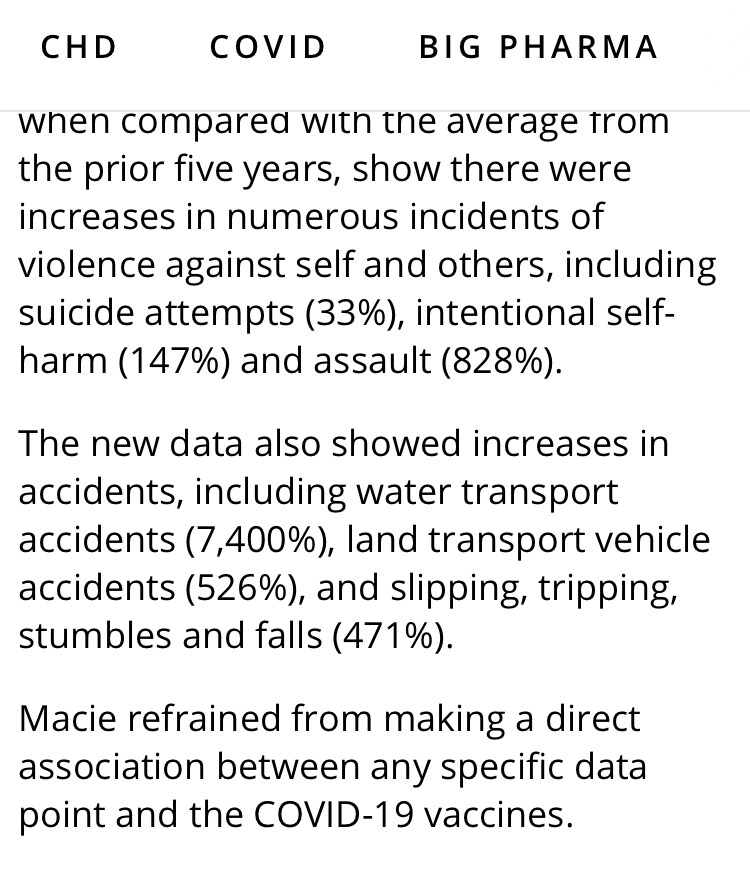 DMED data - military medical data - via a whistleblower. Reported by @CHD. What an awesome way for an enemy to win a war without firing a shot.