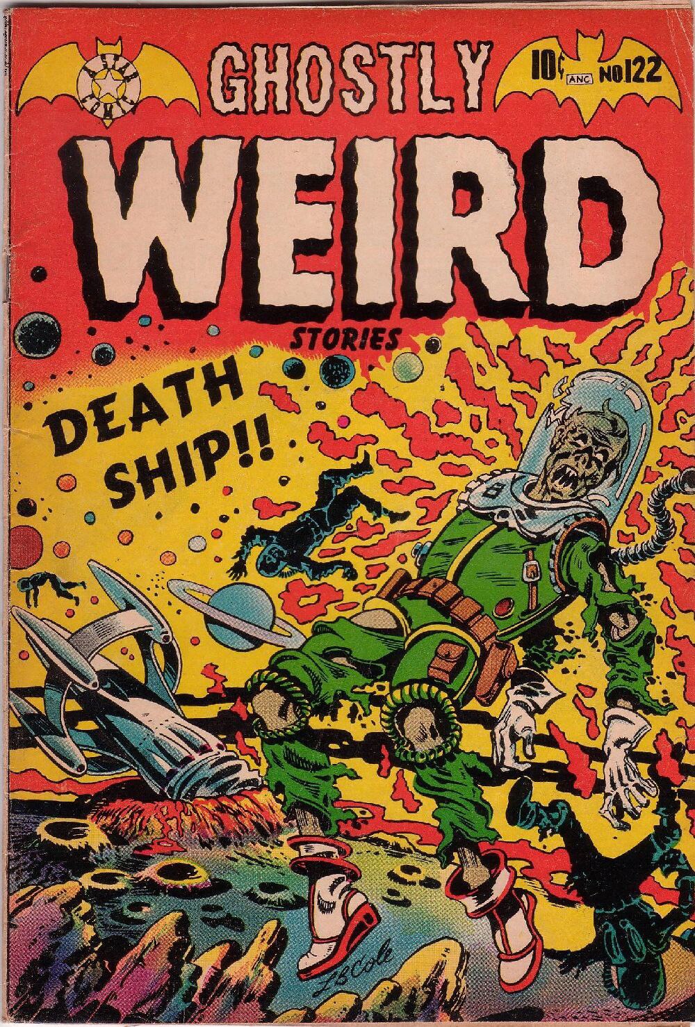 Comic Cover of the Day: 1954 Ghostly Weird Stories #122 from Star Comics. Art by L.B. Cole. #comic #...
