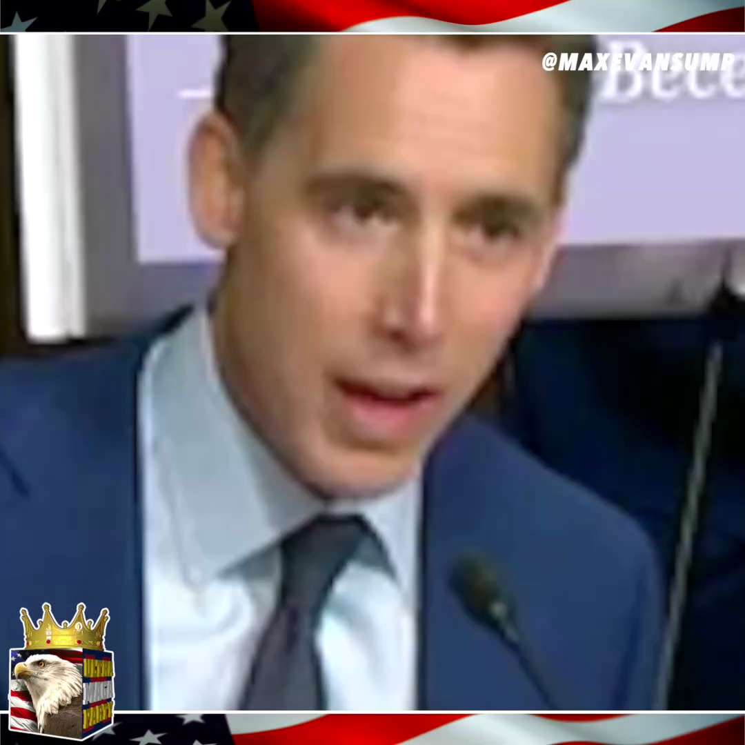 BREAKING: JOSH HAWLEY: You're facilitating the largest child-trafficking ring in American history!