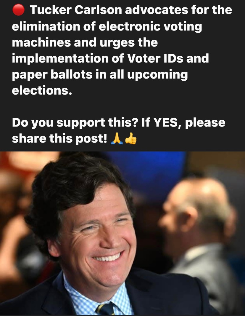 Tucker Carlson speaks out: 

