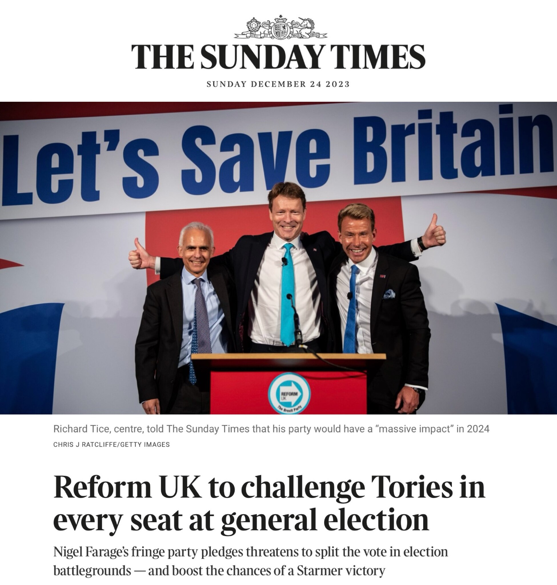 This development has every potential to transform the UK political landscape.

Reform UK — the polit...