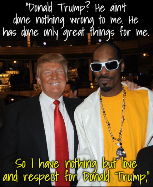 The comments came during Snoop Dogg's interview with The Sunday Times. Big change! Big180 ! before 2...