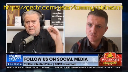 Tommy talks to Steve Bannon on War Room Pandemic