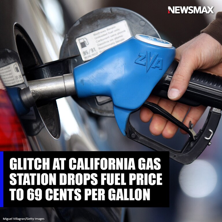"IT TURNED INTO A CIRCUS": Motorists clambered to a local gas station in Rancho Cordova, California, to fill up their tanks after a glitch caused prices to