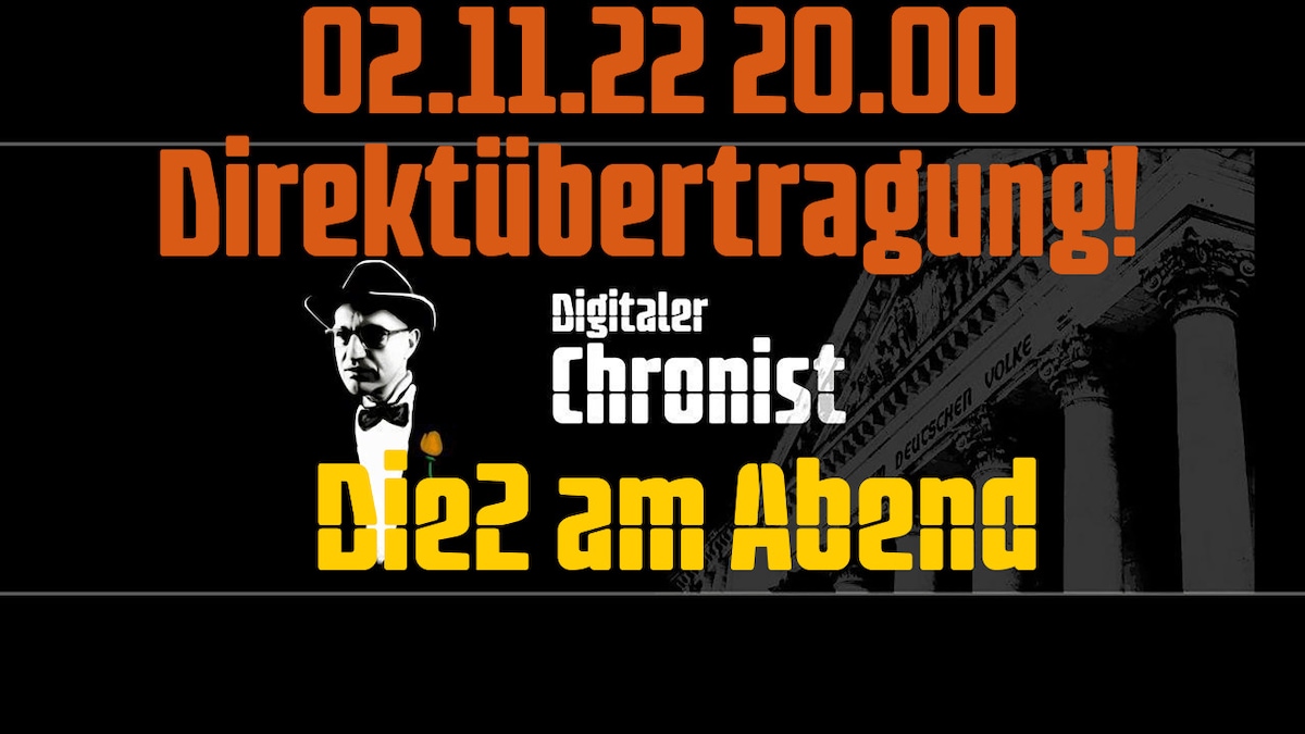 Auszeichnung vom 02.11.22 20.00 Direktübertragung! Die2 am Abend