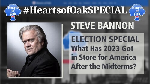 The anticipated ‘Red Wave’ does not seem to have materialised as fully as expected for these midterms.
Stephen K Bannon returns to Hearts of Oak to give his expert opinion on what has happened, why it's happened and what needs to be done to fix it.  
No one has their finger on the political pulse more than Steve and he has followed these elections closely, join us this episode for an expert analysis of the situation, straight from The War Room. 

Follow Steve and The War Room 
warroom.org
gettr.com/user/SteveBannon
gettr.com/user/WarRoom 
warroom.org/podcast
rumble.com/BannonsWarRoom 

Interview recorded 10.11.22 

Podcast available at https://heartsofoak.podbean.com
