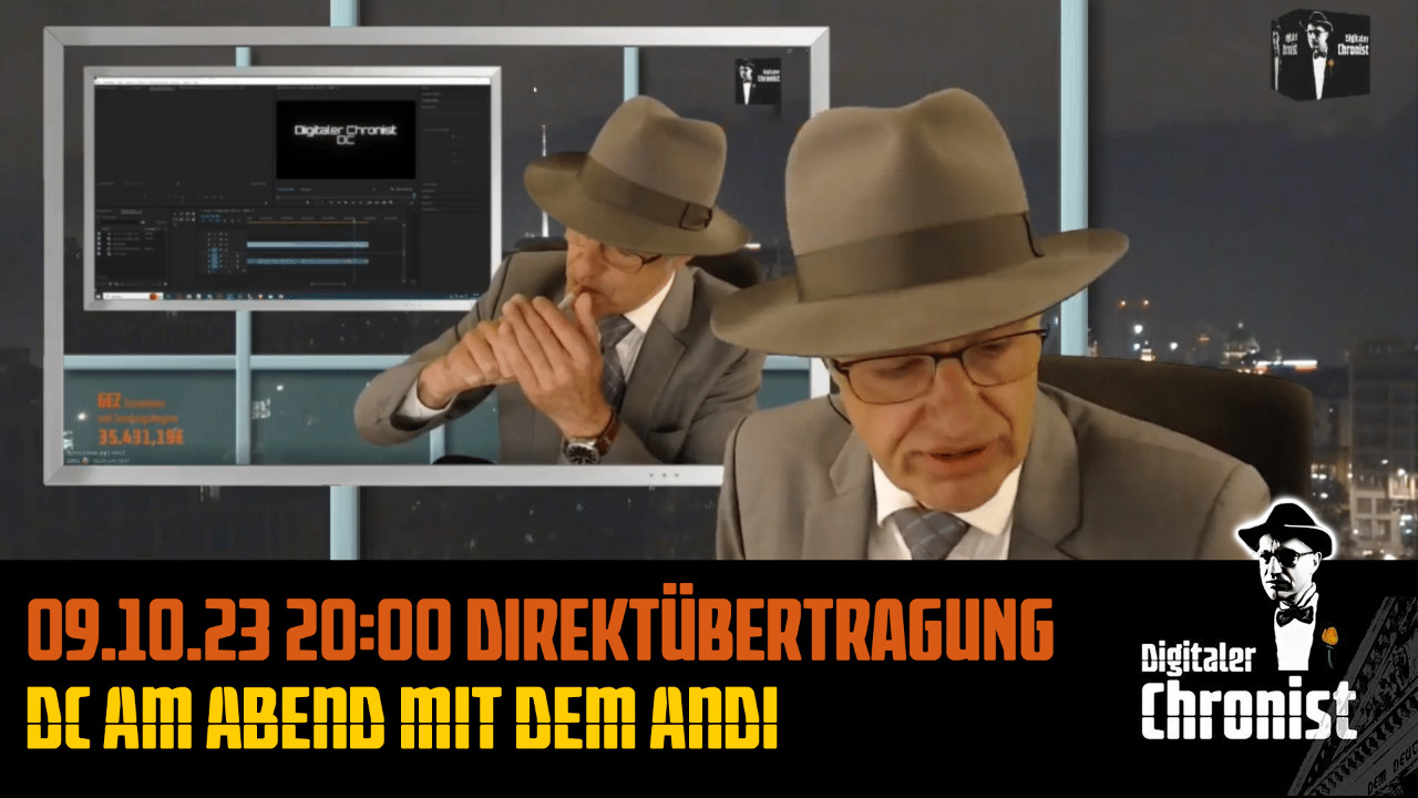 Liebe Zuschauer, bald ist die DÜ-arme Zeit vorbei und heute schaut "Der Andi" bei uns rein, wenn alles klappt.
Euer Thomas

Alle unsere Kanäle auf einer Seite, bitte folgt uns auch auf den anderen Plattformen, man weiß nie...
https://www.digitaler-chronist.com/al...


