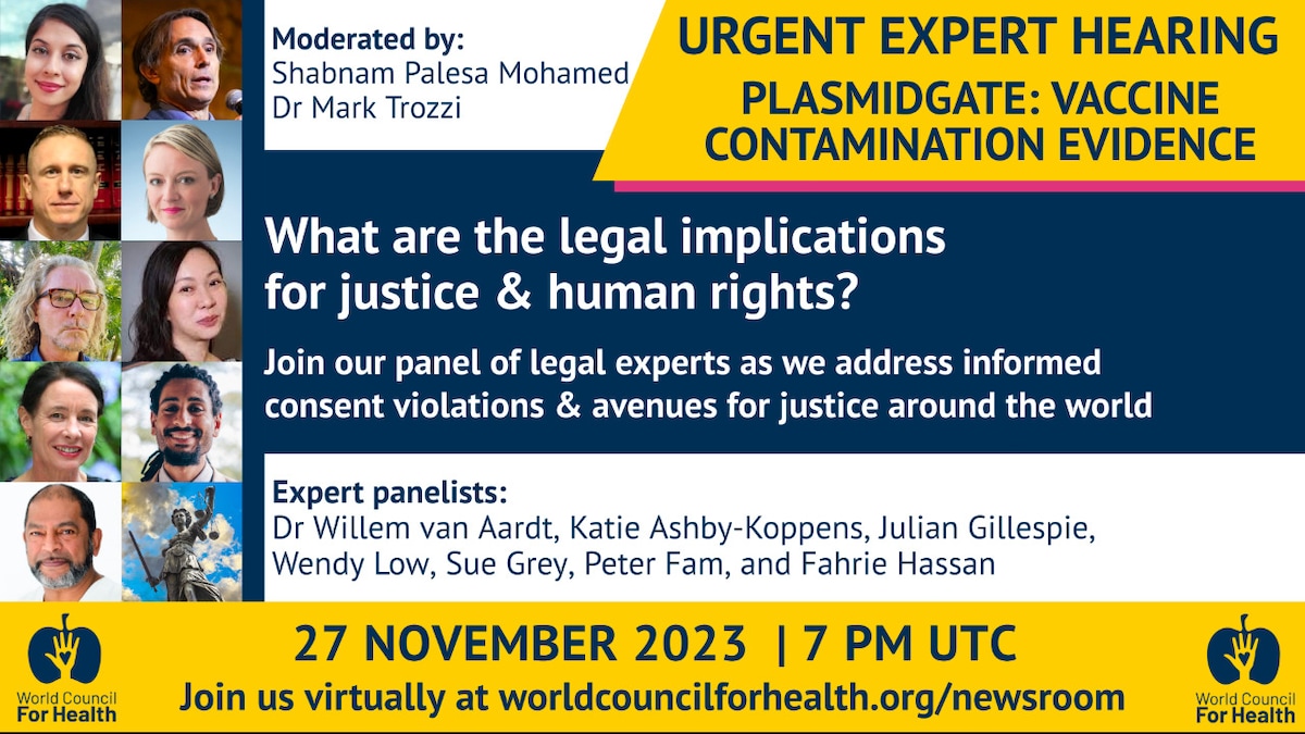 Expert Hearing: Legal Implication of DNA Contamination in mRNA Vaccines