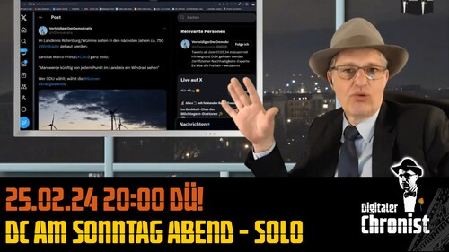 Aufzeichnung vom 25.02.24 DÜ! DC am Sonntag Abend - Solo