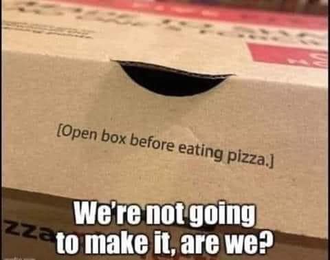 On a pizza box sent to Biden. 