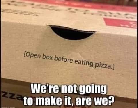 On a pizza box sent to Biden. 