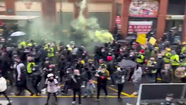 Streets of Paris packed to the rafters against covid passports and mandates, a lot of anger followin...