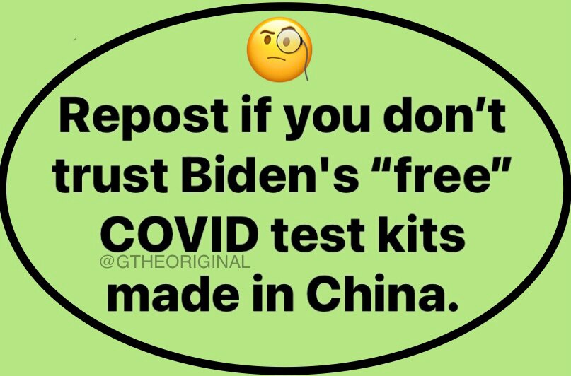 #covidhometestkit #ccpvirus #madeinchina #ifollowback #share