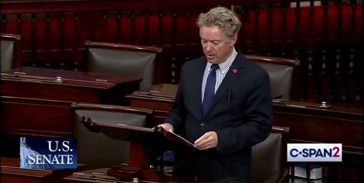 SEN. PAUL: “My oath of office is to the U.S. Constitution, not to any foreign nation … We cannot sav...