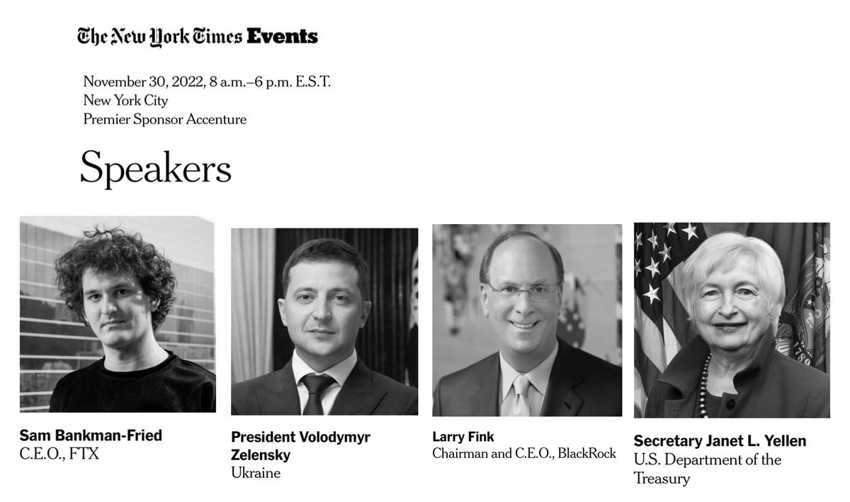 THIS IS REAL!! CANNOT MAKE THIS UP!!

“On 11/30, the New York Times was planning to host a live even...