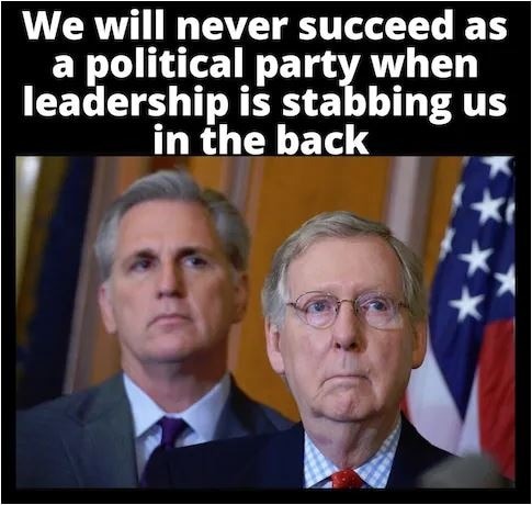 McConnell won 37-10 to stay the Senate Minority Leader.
McCarthy won 188-31 to become House Majority...