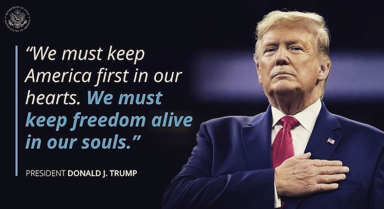 "We must keep America first in our hearts. We must keep freedom alive in our souls"
#TrumpForever #Trump2024