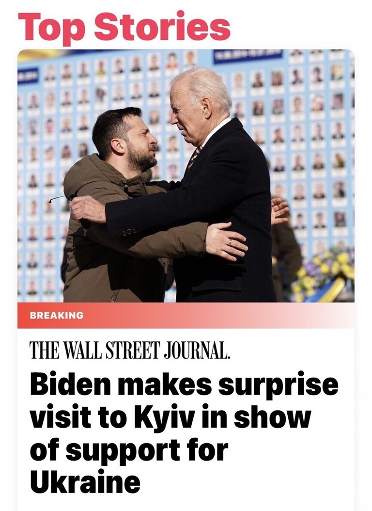 What a Farckiing Moron . He didn’t bother to visit East Palestine disaster 
But yet he he flies to Ukraine leaving his carbon emission foot print on the wa