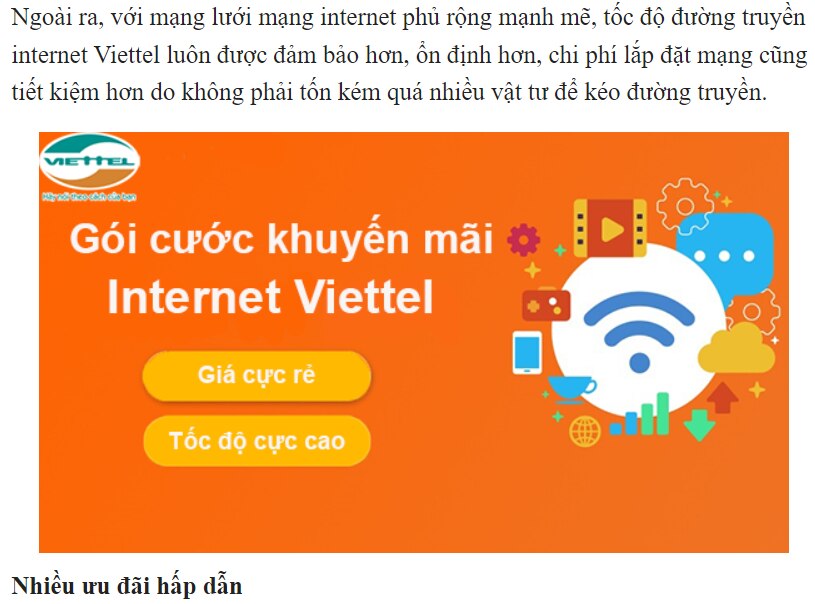 Vì sao lắp mạng Viettel lại ngày càng phổ biến? Hiện nay, trên thị trường Việt Nam, có rất nhiều nhà...