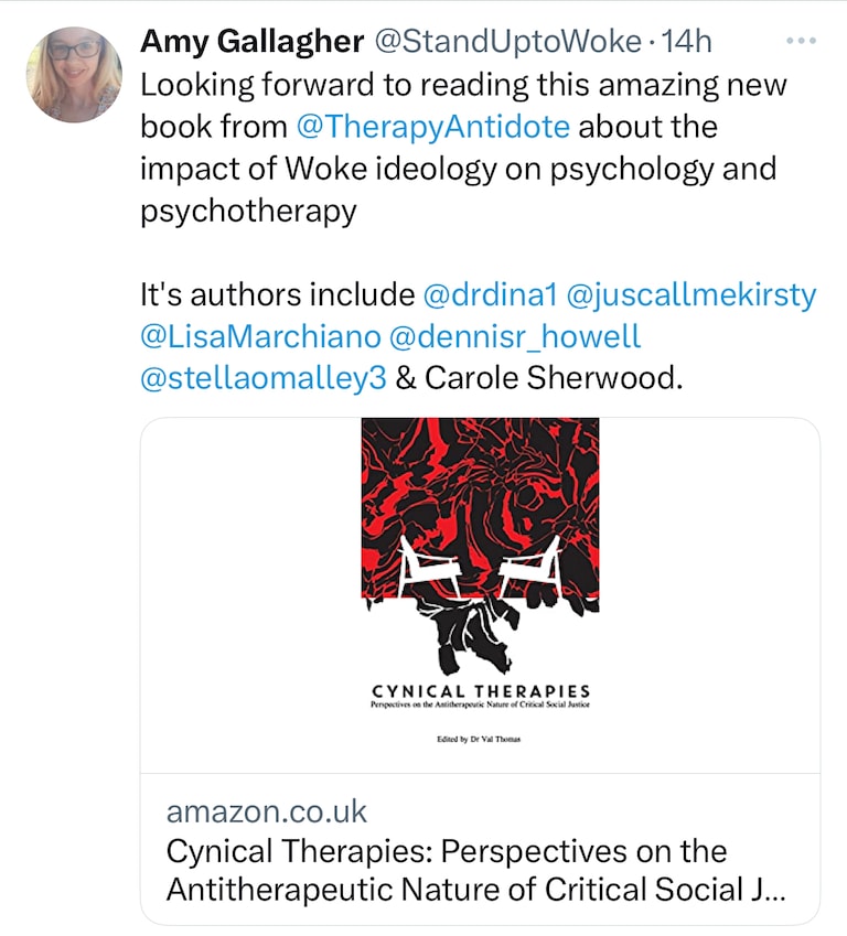 It’s out! Book available in the US, UK and Australia. Pushing back against the Woke agenda. I wrote one of the chapters.