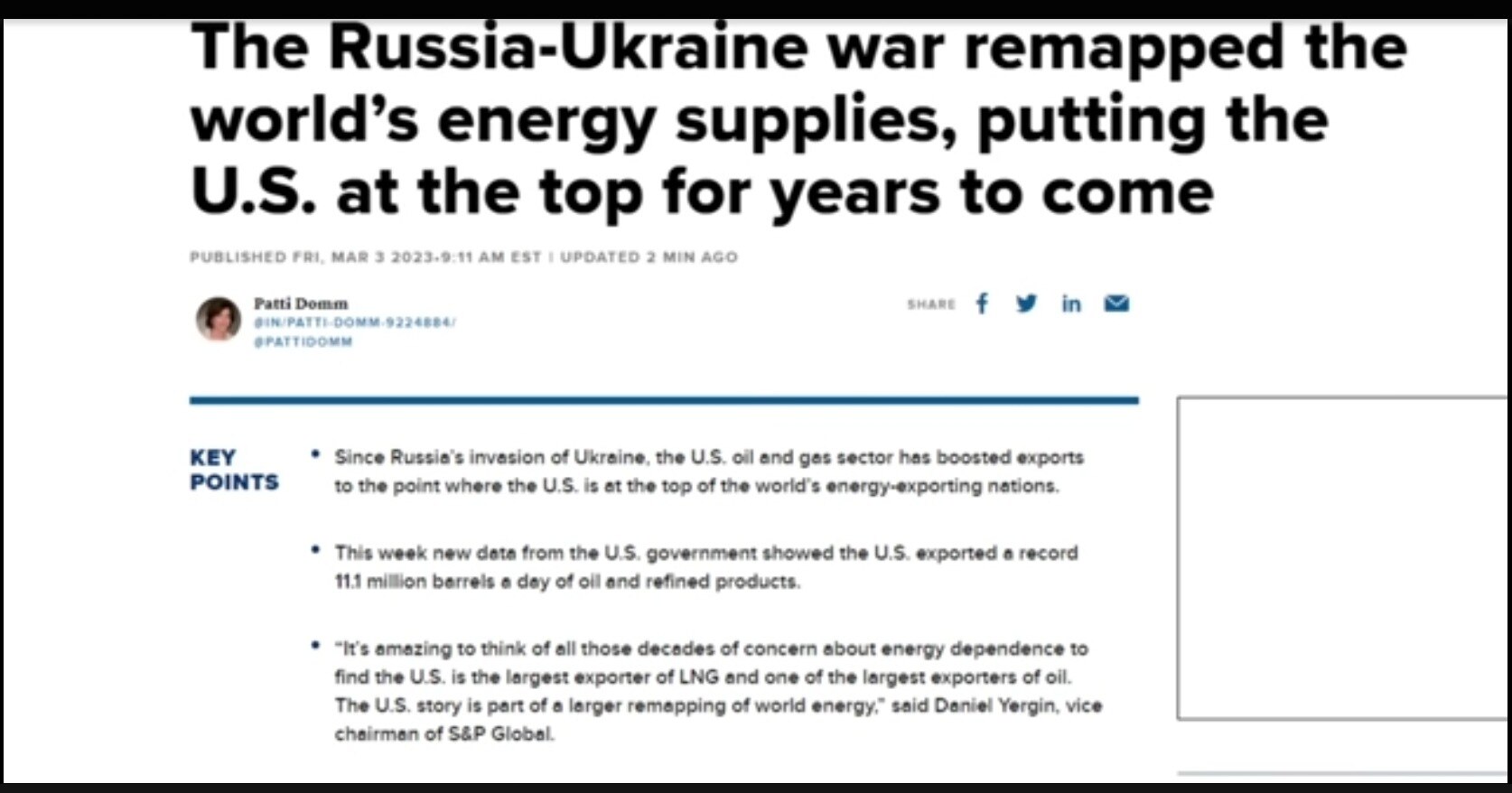 Blowing up Europe's Pipeline has Been VERY profitable for the US while Germany and the EU freezes wi...