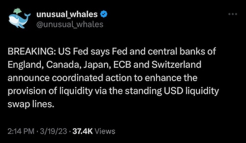 🚨🚨🚨

The Deplorables just bailed out the World …MAGA provides liquidity to the insolvent world ba...
