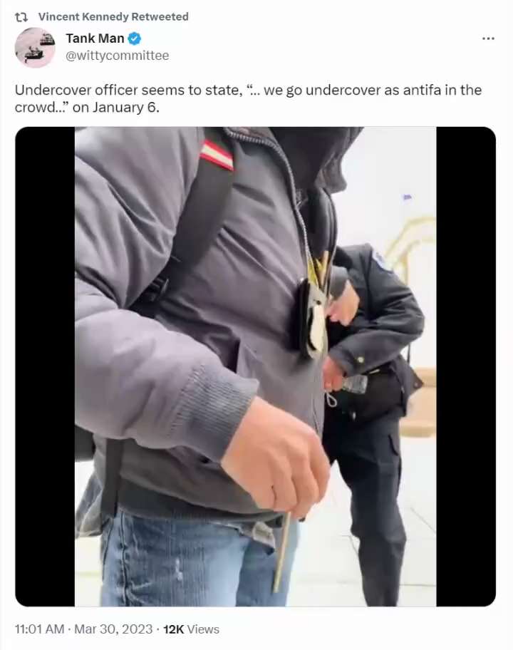 
VK RT Undercover officer as ANTIFA J6